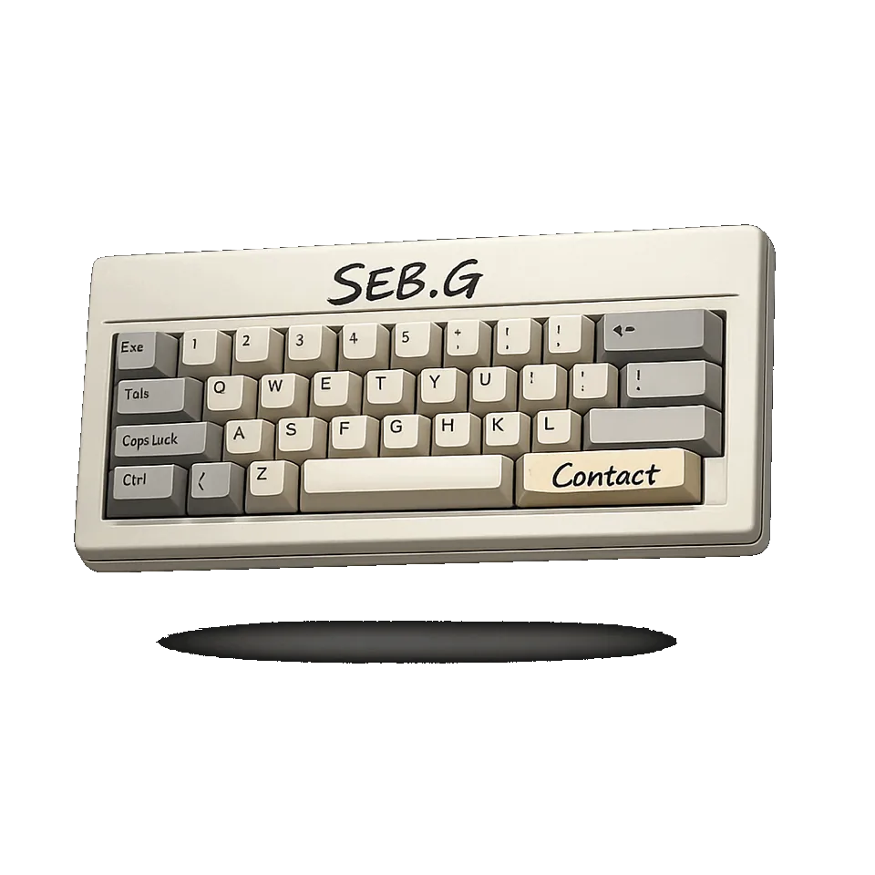 Un clavier rétro : écrivez-moi, je réponds en 24 h